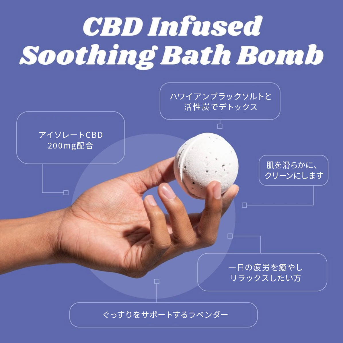 バスボム(CBD200mg) - 炭酸入浴剤 - プレゼントにおすすめ